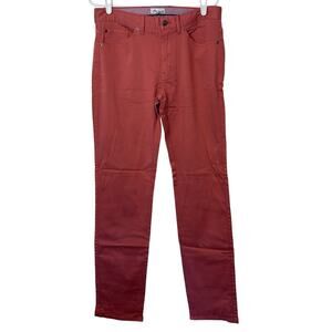 NWT Peter Millar Men’s Signature Sateen Five-Pocket Pant Size 32 Coral Golf Prep